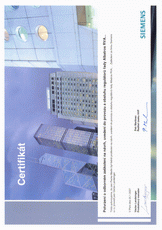 Certifik�t Siemens